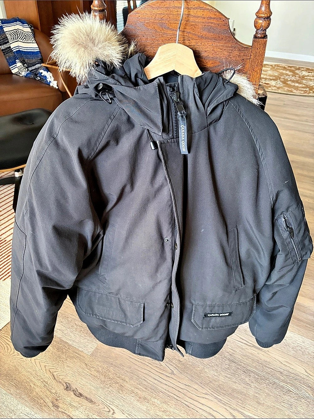 Canada Goose Chilliwack Bomber Black Puffer Jacket Size Large